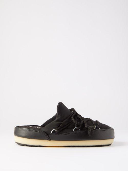 Moon Boot - Slip-on Nylon Boots - Mens - Black