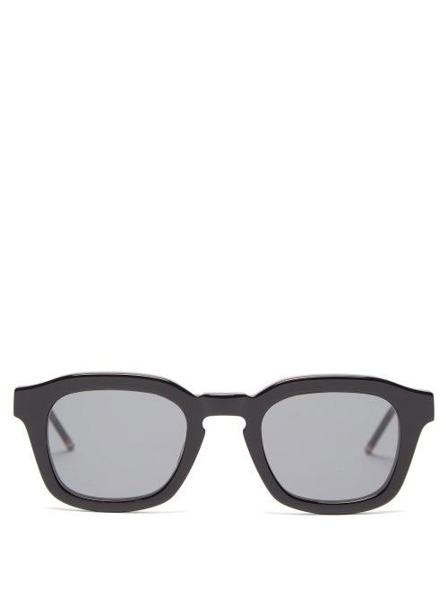 Thom Browne - Four-bar Square Acetate Sunglasses - Mens - Black