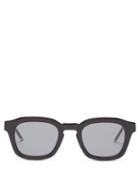 Thom Browne - Four-bar Square Acetate Sunglasses - Mens - Black