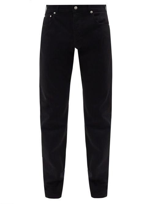 Alexander Mcqueen - Logo-embroidered Skinny-leg Jeans - Mens - Black