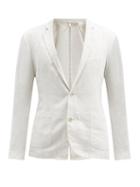 Matchesfashion.com 120% Lino - Single-breasted Linen Jacket - Mens - Beige