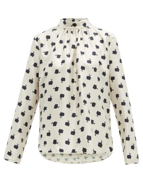 Matchesfashion.com Max Mara - Distel Blouse - Womens - Ivory Multi