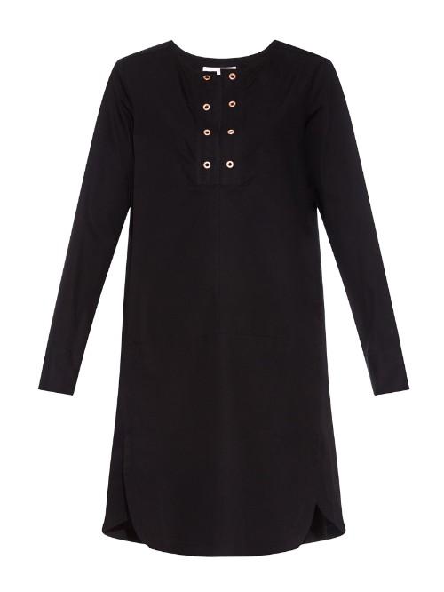 See By Chloé Eyelet-detail Cotton-poplin Dress