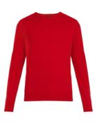 Matchesfashion.com Allude - Crew Neck Cashmere Sweater - Mens - Red