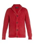 Matchesfashion.com Iris Von Arnim - Calvin Shawl Collar Cashmere Cardigan - Mens - Red