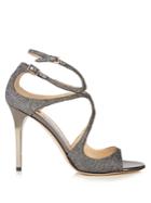 Jimmy Choo Lang 100mm Lam Sandals