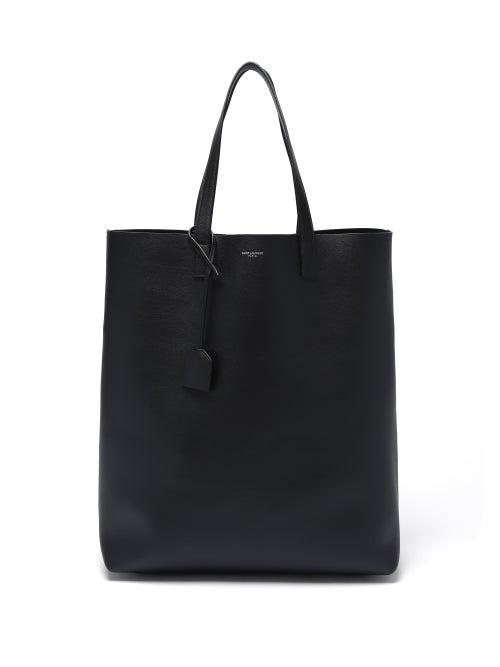 Matchesfashion.com Saint Laurent - Logo-embossed Leather Tote Bag - Mens - Black