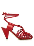 Isabel Marant Toile Milly Leather Cage Sandals