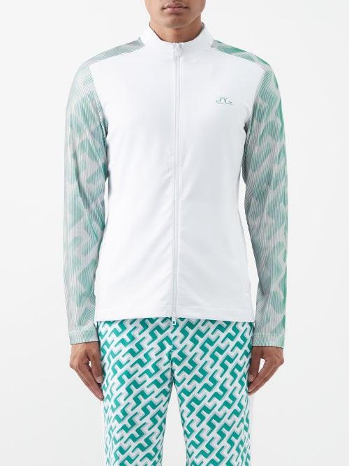 J.lindeberg - Erik Printed-sleeves Technical Jacket - Mens - White Multi