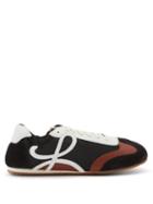 Matchesfashion.com Loewe - Ballet Runner Nylon And Leather Trainers - Mens - Black