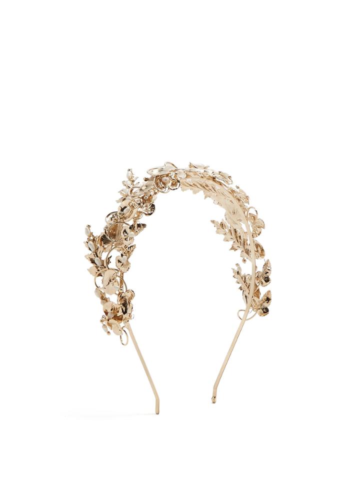 Rosantica By Michela Panero Maria Gold-plated Pearl-embellished Headband