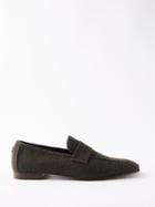 Bougeotte - Flneur Tweed Loafers - Mens - Olive