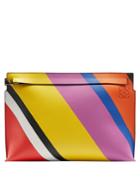 Loewe Striped Leather Pouch