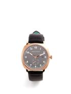 Matchesfashion.com Larsson & Jennings - Mk I Pilot Stainless Steel And Leather Watch - Mens - Pink Gold