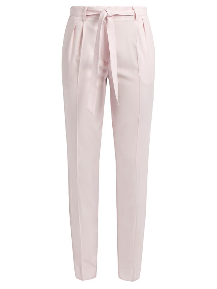 Gabriela Hearst Magus Tie-waist Pleated Wool Trousers