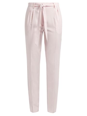Gabriela Hearst Magus Tie-waist Pleated Wool Trousers