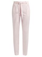 Gabriela Hearst Magus Tie-waist Pleated Wool Trousers