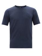 Mens Activewear Iffley Road - Cambrian Striped Drirelease-jersey T-shirt - Mens - Navy