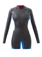 Stockholm Surfboard Club - Christel 3/2mm Short Neoprene Wetsuit - Womens - Navy Multi