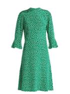 Matchesfashion.com Hvn - Ashley Floral Print Silk Dress - Womens - Green Print