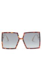 Matchesfashion.com Dior Eyewear - Montaigne Tortoiseshell-acetate Sunglasses - Womens - Tortoiseshell