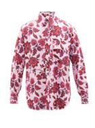 L.e.j - Floral-print Challis Shirt - Mens - Pink Multi