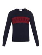 Michael Bastian Geometric-intarsia Cashmere Sweater