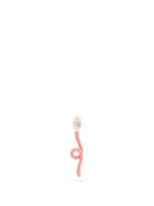 Matchesfashion.com Bea Bongiasca - Groovy Rock Crystal & 9kt Gold Single Earring - Womens - Pink