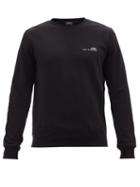 A.p.c. - Item Logo-print Cotton-jersey Sweatshirt - Mens - Black