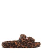 Balenciaga - Leopard Faux-fur Slides - Womens - Leopard