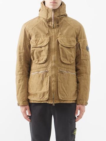 C.p. Company - Hooded Nylon Field Jacket - Mens - Brown