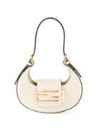 Fendi - Croissant Mini Leather Shoulder Bag - Womens - White