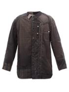 By Walid - Miles Patchworked-cotton Shirt - Mens - Green