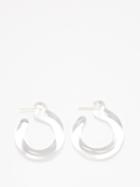 Annika Inez - Glassy Large 14kt Gold-fill Hoop Earrings - Womens - Clear