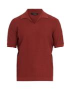 Ermenegildo Zegna Open-collar Waffle-knit Cotton Polo Shirt