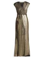 Matchesfashion.com Max Mara - Bacio Dress - Womens - Gold