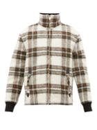 Matchesfashion.com Isabel Marant - Geeno Checked Wool Blend Bomber Jacket - Mens - Khaki