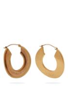 Matchesfashion.com Marni - Open Hoop 24kt Gold Plated Earrings - Womens - Gold