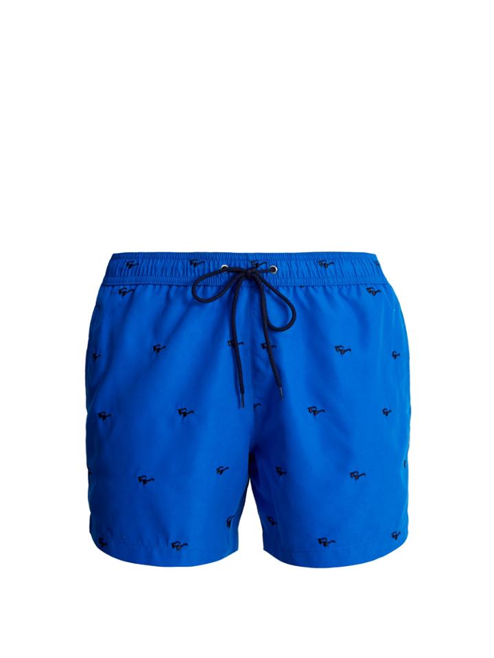 Paul Smith Sunglasses-embroidered Swim Shorts