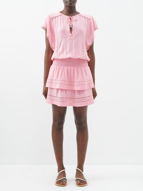 Melissa Odabash - Georgie Voile Mini Dress - Womens - Rose