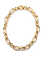 Laura Lombardi - Elena 14kt Gold-plated Rope-chain Necklace - Womens - Gold
