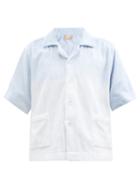 Terry - Oversized Tie-dye Cotton-terry Shirt - Womens - Blue