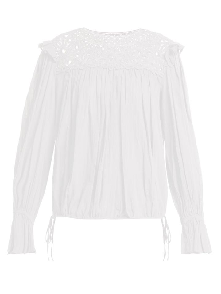 Isabel Marant Étoile Rock Macrame-lace Cotton Top