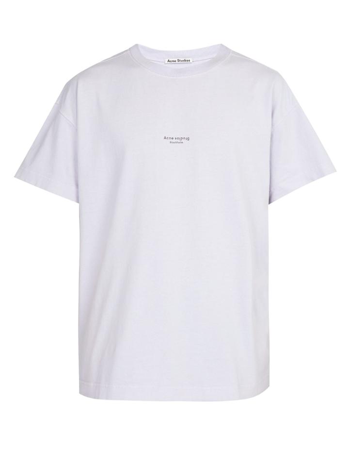 Acne Studios Oversized Logo-print Cotton-jersey T-shirt