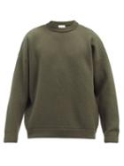 Mens Rtw Raey - Crew-neck Wool-blend Sweater - Mens - Dark Khaki
