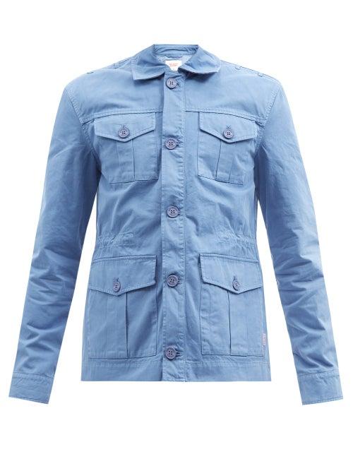 Orlebar Brown - Gunnison Patch-pocket Cotton Jacket - Mens - Blue
