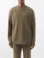 Extreme Cashmere - No. 53 Crew Hop Stretch-cashmere Blend Sweater - Mens - Dark Green