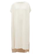 Matchesfashion.com The Row - Capri Stepped-hem Jersey Midi Dress - Womens - Ivory