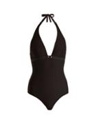 Matchesfashion.com Eres - Media Halterneck Swimsuit - Womens - Black