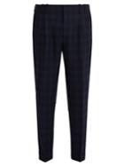 Paul Smith Check Wool Slim-leg Trousers